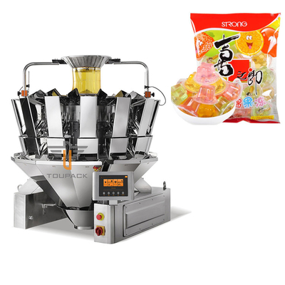 Máquina de embalagem de saco em saco de 380V multifunção stand up gel gelatina multihead pesador saquete de preenchimento