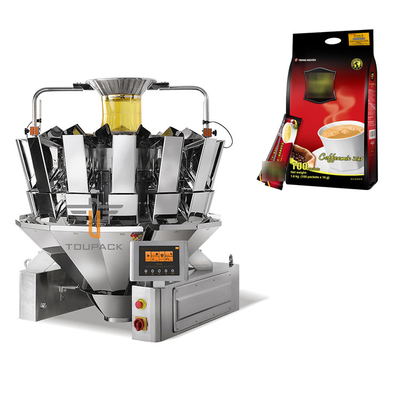 Suporte automático de Premade acima do pó do café da máquina de embalagem de Doypack do saco que pesa o saco na escala da combinação do saco