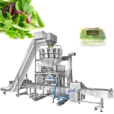 14 baldes Máquina de embalagem de frutas e vegetais com pesador multi-cabeça