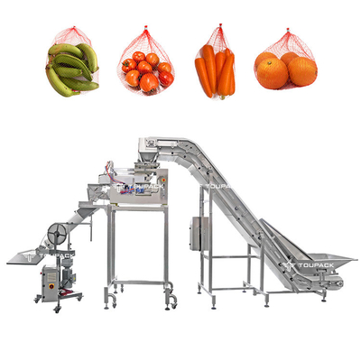 Máquina de embalagem de frutas em sacos de malha TOUPACK / Máquina de embalagem semiautomática de sacos de netos de cítricos
