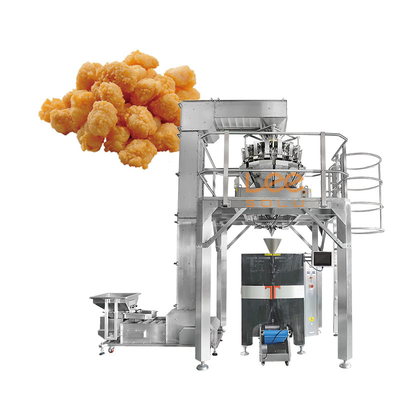 Muti-Função Alta Velocidade Meatball congelado Vffs encolher embalagem embalagem máquina embalagem vegetais congelados Multihead Pesador