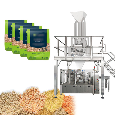 Máquina automática de enchimento de grãos 1 kg 2 kg 5 kg Máquina de embalagem de pesas lineares