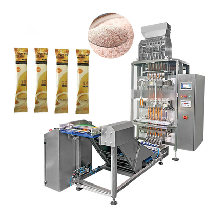 6 Linha 4 Linha Máquina de embalagem de saquetes de leite em pó de café e chá
