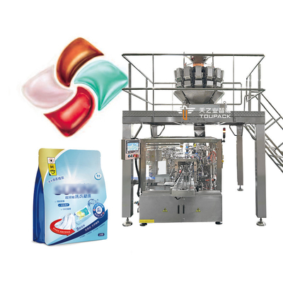 Máquina automática de lavar louça, comprimidos de detergente, máquina de embalagem de embalagens