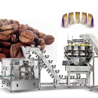 Máquina de Embalagem Doypack para Enchimento, Selagem e Embalagem Automática de Bolsas Stand Up Pré-Fabricadas, Máquina de Embalagem para Nozes e Frutas Secas