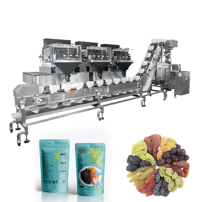 Máquina de Enlatamento de Frutas Secas Mistas em Aço Inoxidável com Controle PLC