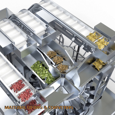 Máquina de Enlatamento de Frutas Secas Mistas em Aço Inoxidável com Controle PLC