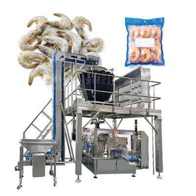 1kg 2kg Frango Nuggets Aves asas Carne Pré-fabricado Saco Pesadora Multicabeças Embalagem Stand up Pouch  Máquina Rotativa de Enchimento e Selagem