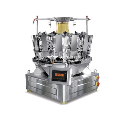 Pesadora de flores multi-cabeça de alta precisão Especiarias totalmente automáticas Máquina de preenchimento de selos de forma vertical (vffs) com pesadora multi-cabeça