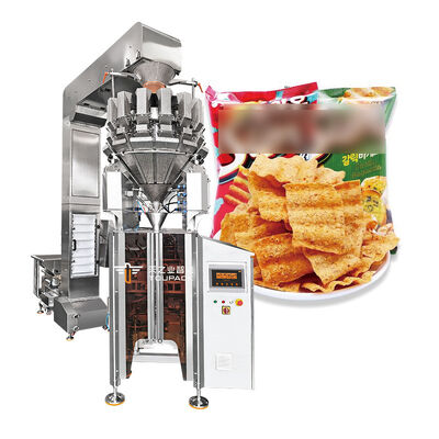 Máquina de empacotamento vertical de alta velocidade de TOUPACK com o pesador principal de 14 Multihead até 200 sacos/minuto