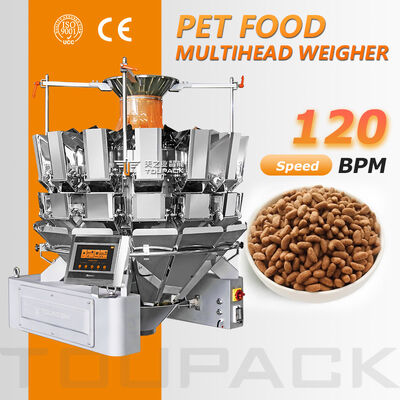 Máquina automática de pesagem e embalagem de alimentos para animais de estimação | Fabricante de balança multihead