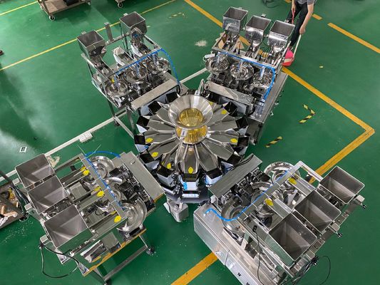 140BPM 0.5L pesam e enchem a máquina, pesador da combinação de Multihead automático