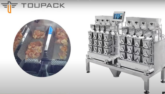 Pesador linear de alta velocidade da máquina de embalagem de 85WPM SS304 para a carne de porco