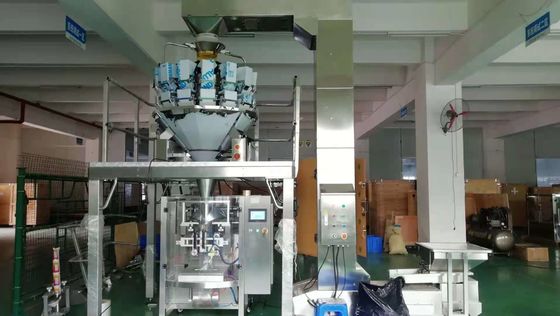 Do alimento vertical do pesador de Multihead da máquina de empacotamento de VFFS selagem da suficiência do formulário auto