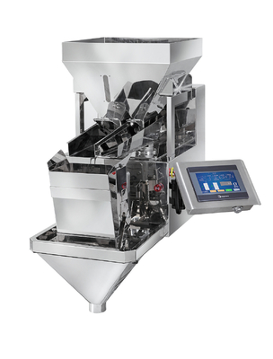 Máquina de embalagem linear do pesador do funil 8L de MCU única para o tempero detergente do pó