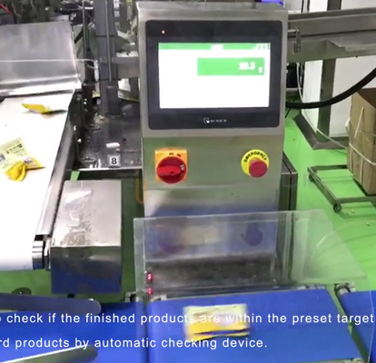 120WPM 100 ensaca Min High Speed Check Weigher com empurrador