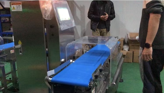 Pesador de alta velocidade da verificação de 1KW 120p/min para inspecionar o peso dos produtos