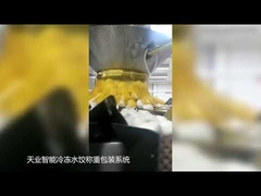 Sistema de embalagem e pesagem para alimentos gelados