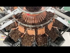 Ex- Máquina de embalagem de grânulos de açúcar para lanches Máquina de embalagem de feijão branco